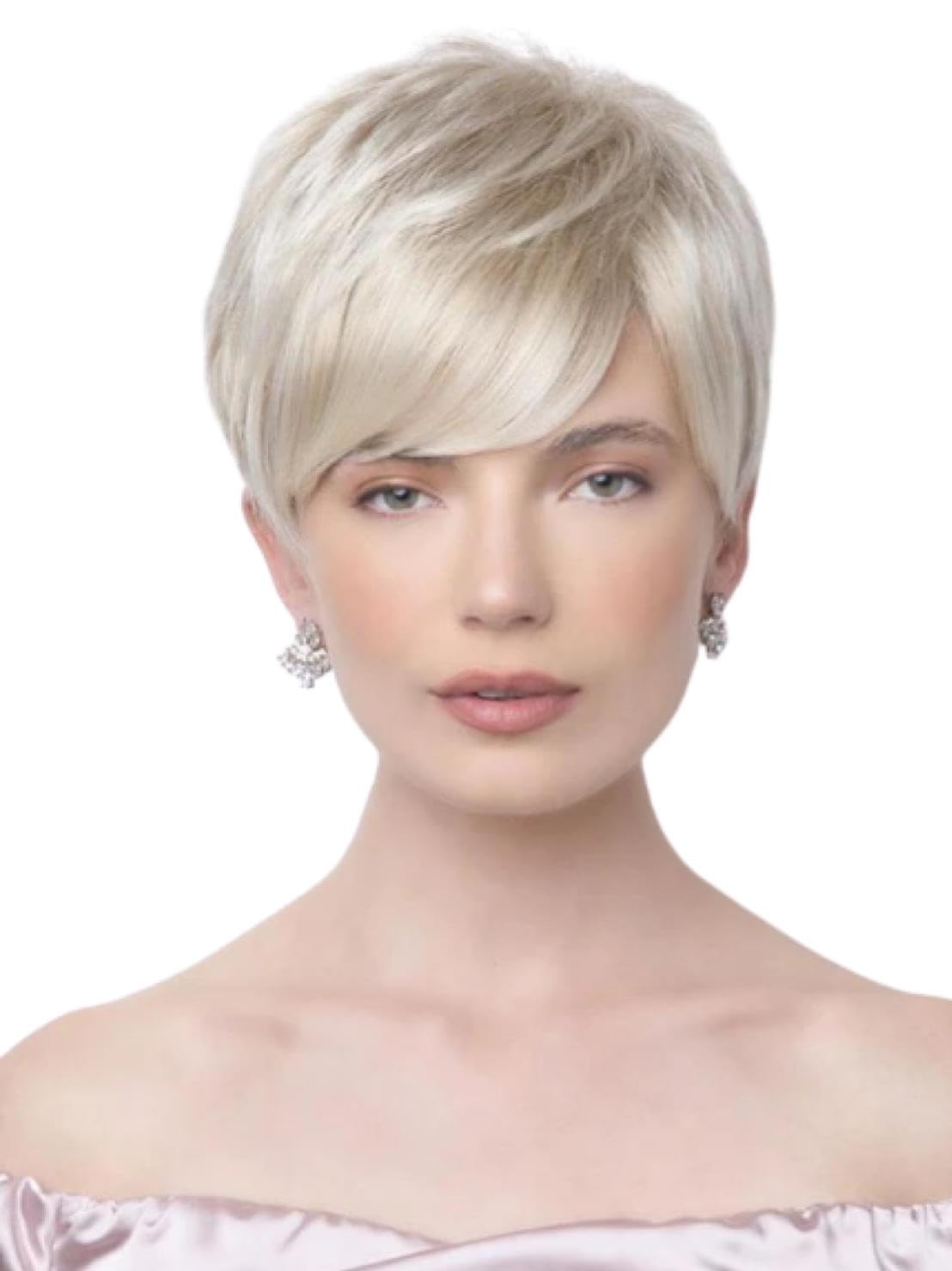 Bundle - 2 Items: Amara Wig by Rene of Paris (item #1), Christy's Wigs Q & A Booklet (item #2) - Color: Razberry Ice-R