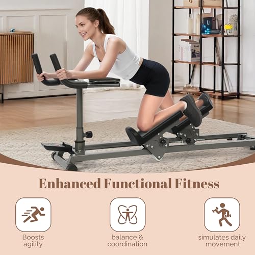 Image of EVERYMATE Exercise Crawler Machine, Spine Twist and Stretch Trainer, Full Body Cardio Machine, Builds Core Strength, Home Gym Equipment with Adjustable Hand Grips & Knee Support