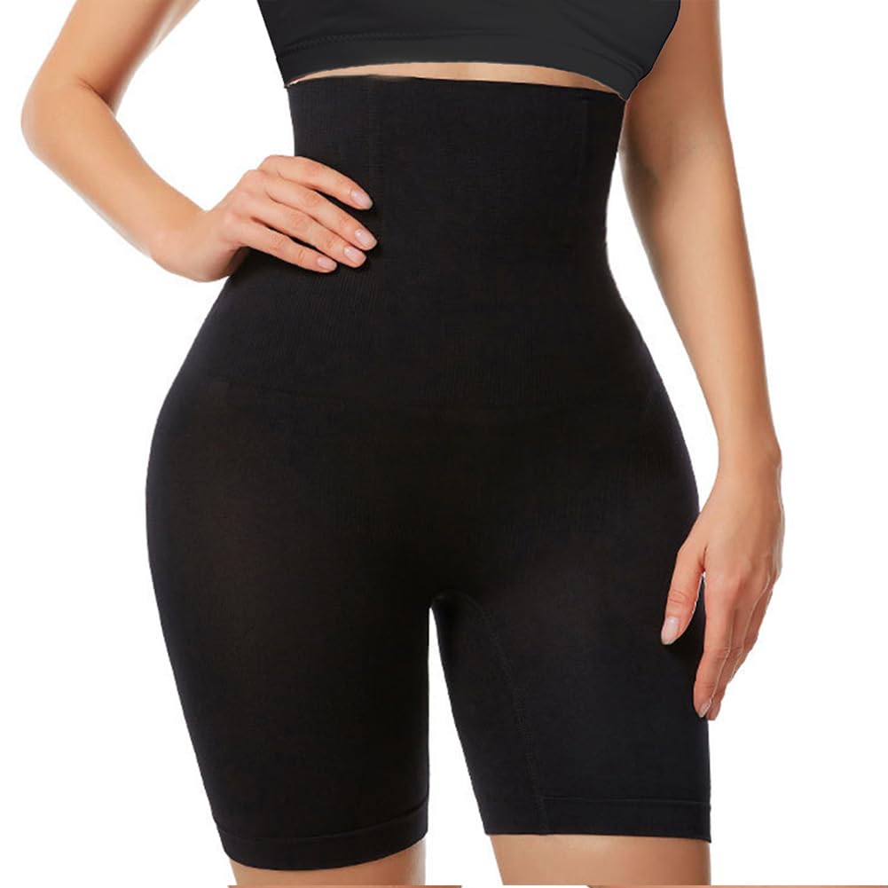 flintronic Spodnie kontrolne brzucha z wysokim stanem w stylu bokserek XL/XXL, czarny, XL