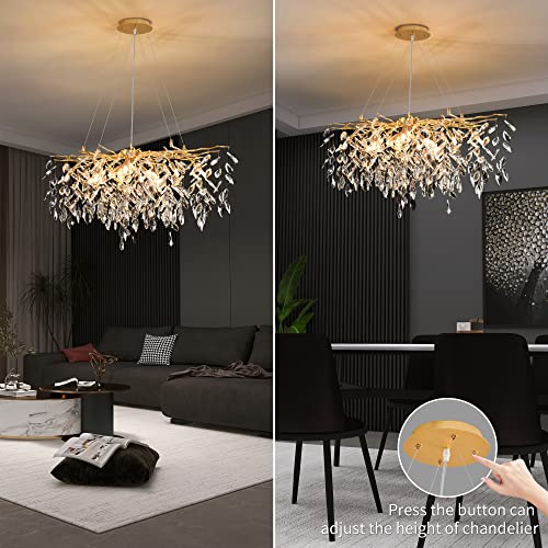 Plafonnier suspendu en cristal argenté de 30 cm de forme ronde - 4
