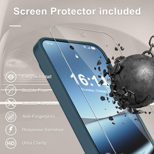 Image of for Google Pixel 10 Pro XL Case, Matte Magnetic Phone Cover [with 1 Screen Protector] [Support for MagSafe] [Shockproof Military Grade Protection] Translucent Frosted Back, Lavender Gray