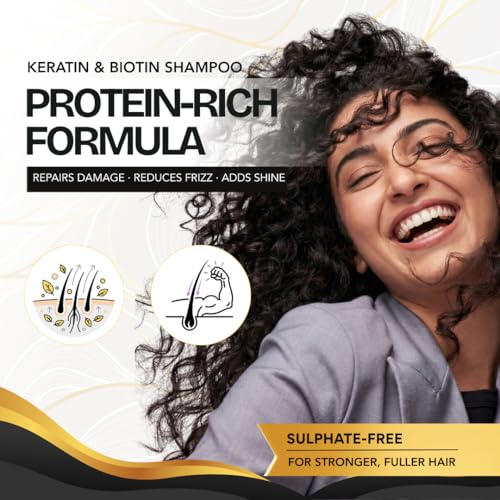 Image of The Skin Story Sulphate Free Shampoo Conditioner Combo Treated Hair, Keratin enriched Shampoo (450ml) and Keratin Conditioner (200g) | Repairs & Nourishes Damaged Hair | No Sulfate | Combo Pack