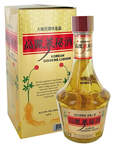 LIQUEUR DE GINSENG 25° (高丽参秘酒) - 700ml / bouteille avec étui - (2...