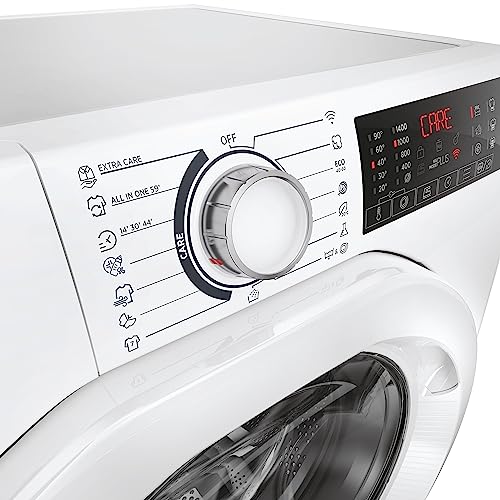 Hoover H-WASH 300 H3WP 4134TAM/1-S Waschmaschine/Energieeffizienzklasse A/Füllmenge 13 kg/Smarte Bedienung mit NFC-Technologie/BPM Inverter-Motor/Symbolblende