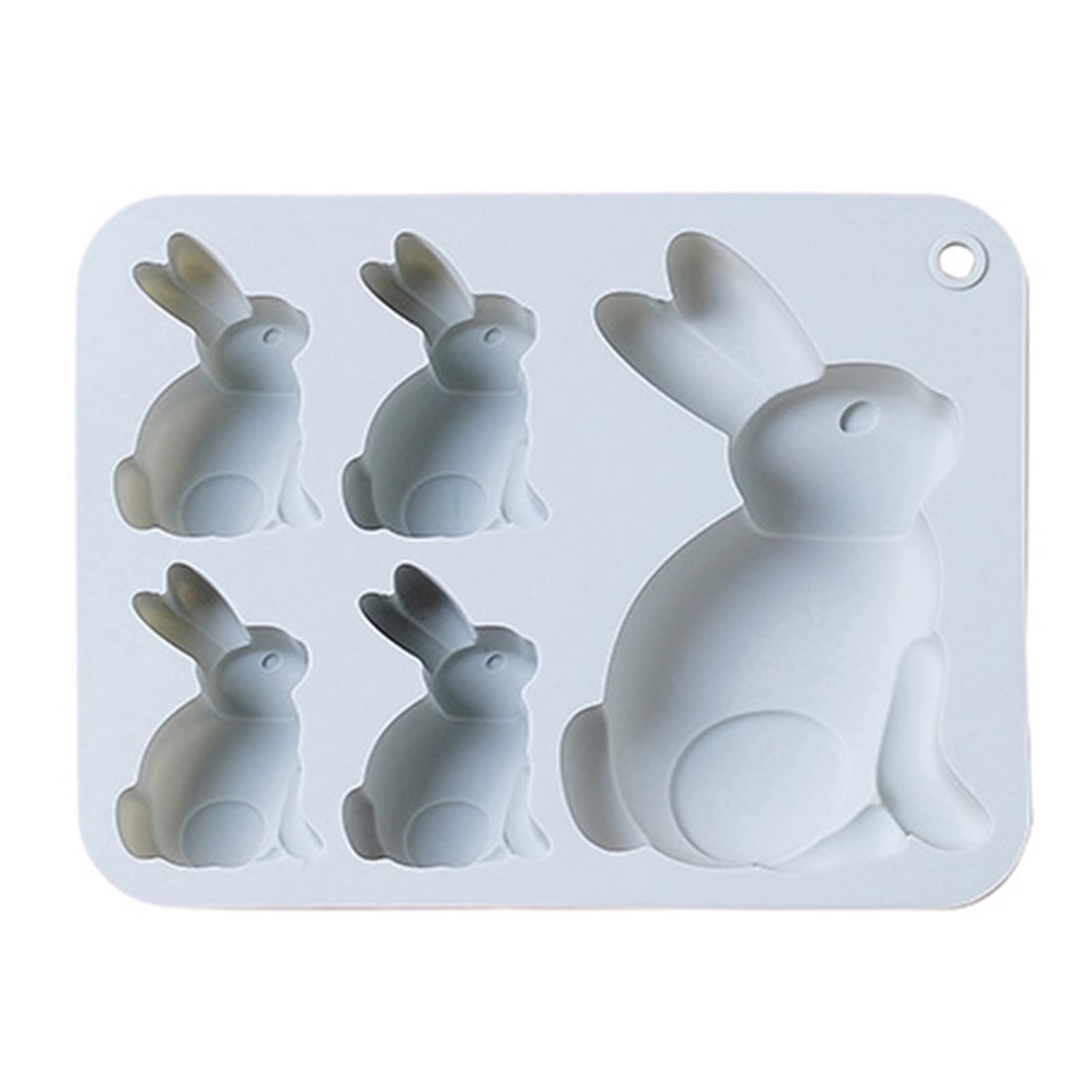 Yhplxyuus 5 Holes Easter Shape Silicone Cake Molds Pastry Decorating Gadget Chocolate for Kitchen Baking 2 Colors Mousse Molds for Silcone
