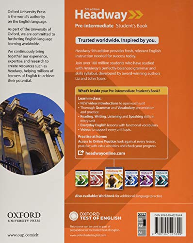 HEADWAY 5E PRE-INTERMEDIATE SB WITH ONLINE PRACTICE