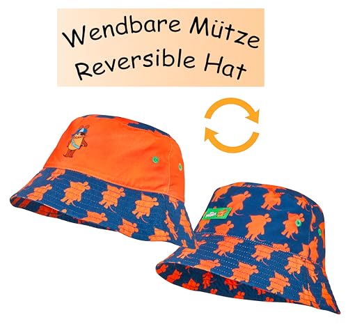 Playshoes Unisex Kinder Wendehut Sonnenhut, DIE Maus Pirat, 53