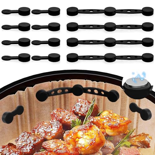KOVSGQ Air Fryer Magnet Silikon Schnalle Set Heißluftfritteuse Magnete Air Fryer Magnetic Silicone â€¦ – Miniatur