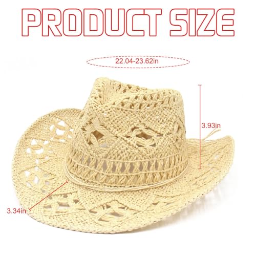 Sombrero de paja con ala ancha para verano unisex miniatura 2