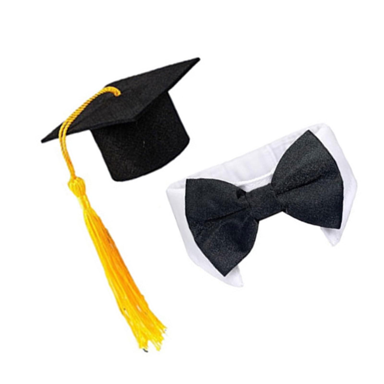 Msioytog Multicolor Porch Geese Outfit For 23Inches Garden Geese Graduation Clothes With Graduations Cap And Bowtie Cement Clothes