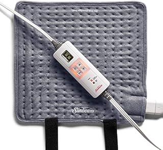 Sunbeam Wrapping Heating Pad for Fast Pain Relief, Small XpressHeat, 6 Heat Settings with Auto-Shutoff and Fastening Straps, Small, Slate Grey, 12x11 Inch (Pack of 1), 1 Count