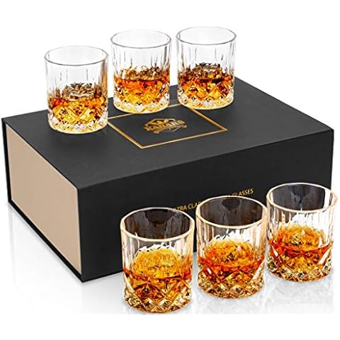 KANARS Set of 6 Premium Whiskey Glasses Cover