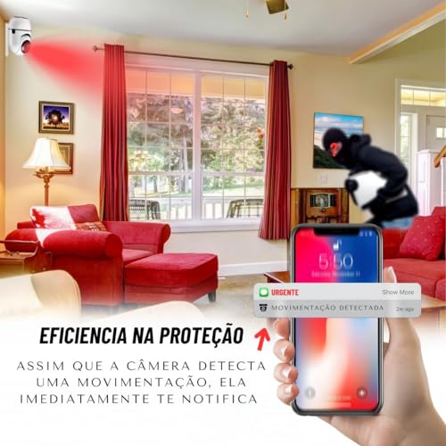 Babá Eletrônica Wifi Câmera Sem Fio Visão Noturna Microfone