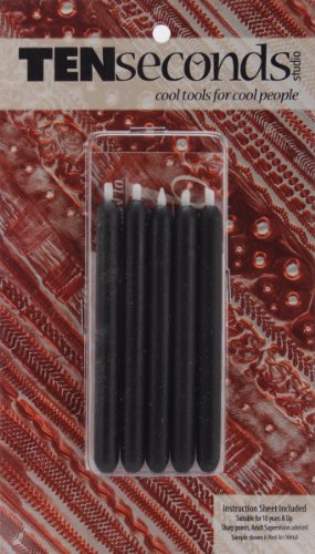 Ten Seconds Studio Metal Embossing Small Eraser Set 5/Pkg-Chisel, Foot, Angle, Round, Point