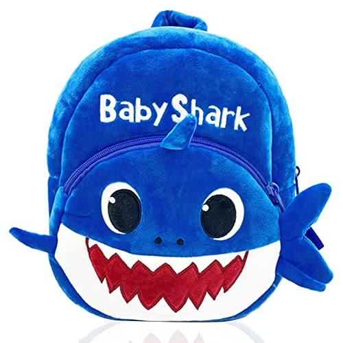 Gujey Shark Kinderrucksack, Rucksack für Kleinkinder, Kindergarten-Rucksack in Hai-Form mit Text, Mini Bag Rucksäcke Kinder Junge (Blau)