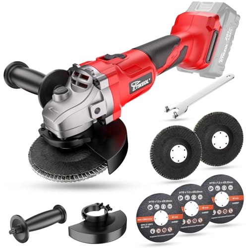 Cordless Angle Grinder 4-1/2 Inch Brushless, Compatible with Makita 20V Battery, 8000RPM Power Electric Grinder for Cutting Grinding Polishing (Tool Only)