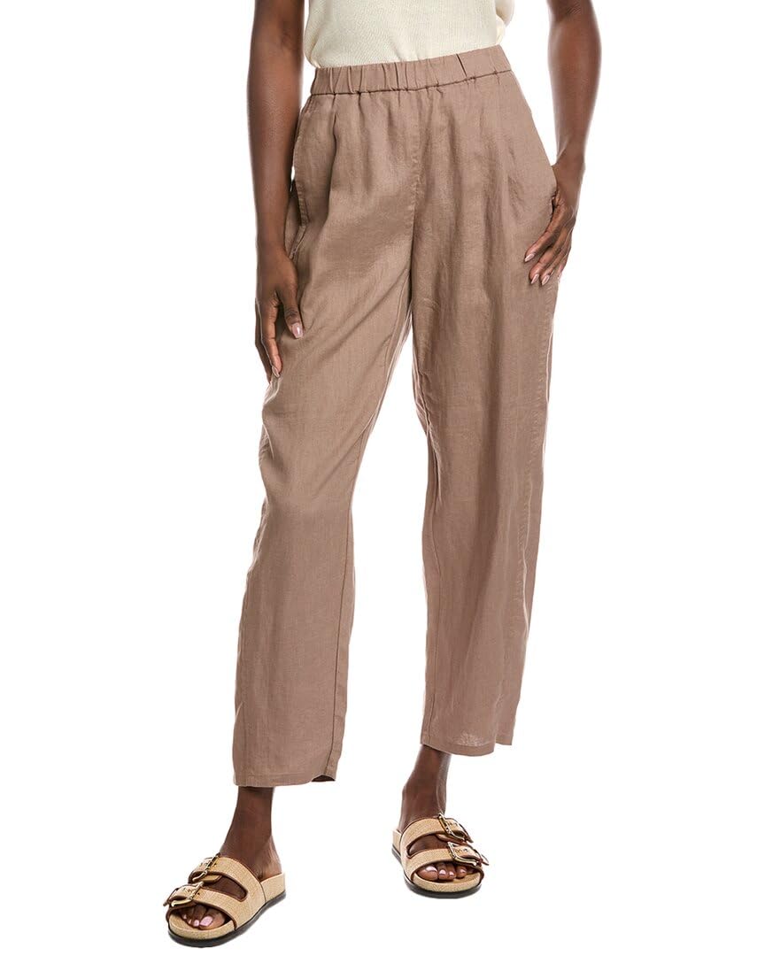 Eileen Fisher Womens Ankle Pleated Lantern Pants