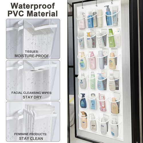 Save 20% on Over The Door Shoe Organizer with 24 Clear Pockets