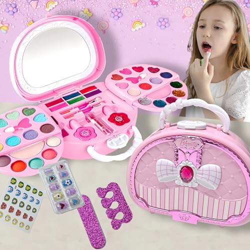 Image of Kidology Kids Makeup Kit for Girl, Unicorn Toys for Girl Real Washable Makeup Girls Princess Play Make Up Toys, Makeup Set for Age 3+ Year Old Christmas & Birthday Gift (Dream Beauty Makeup Box)