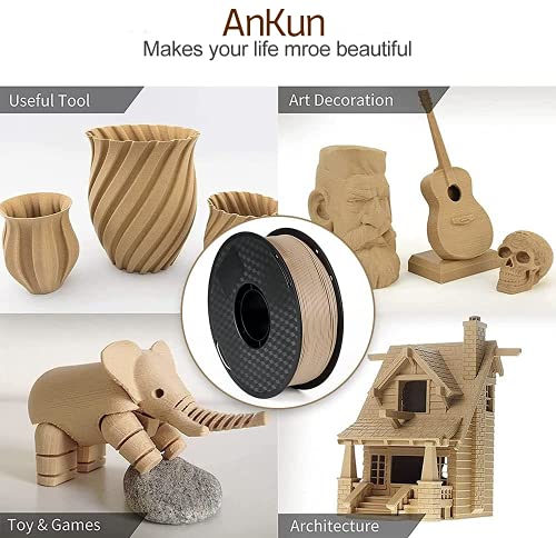 Aystkniet Filamento di legno 1,75 mm, stampante 3D...