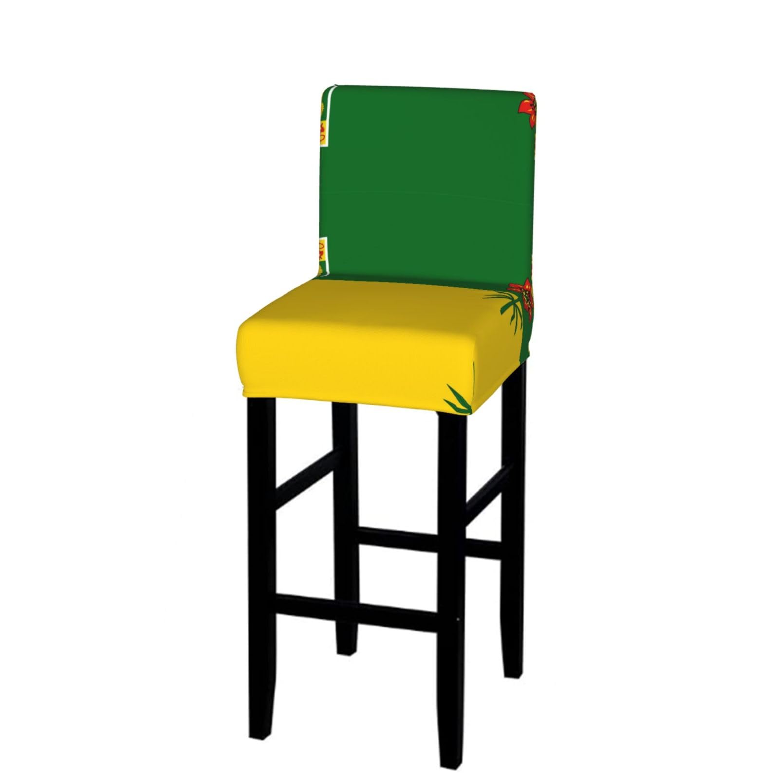 Saskatchewan Flag Bar Stool Cover-Stretchy Chair Slipcover for Kitchen
