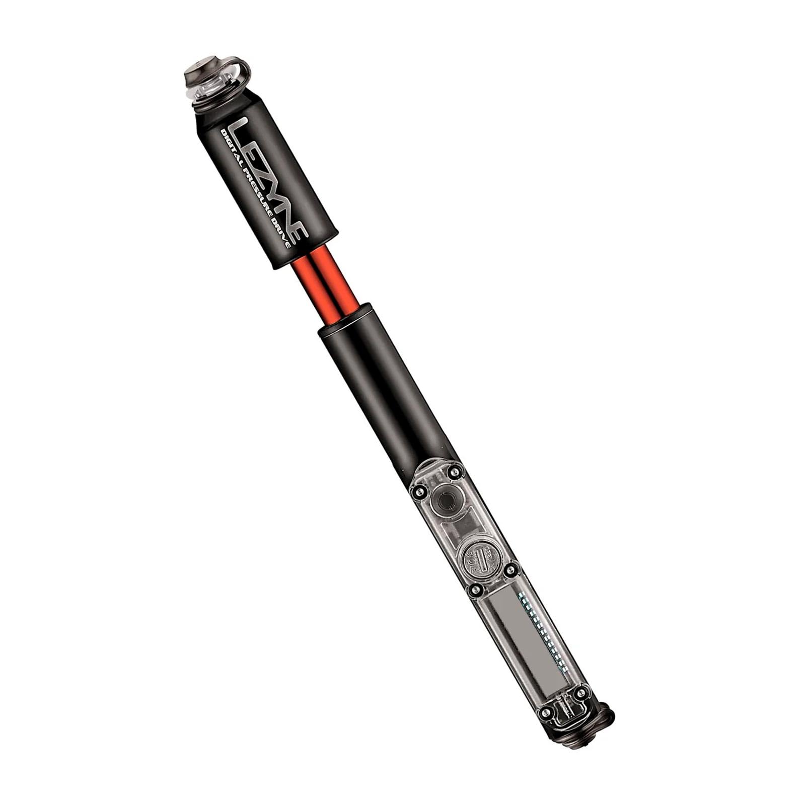 LEZYNE Mini Pompe CNC Digital Pressure Drive - Noir Brillant - 120 psi - 17 cm - Taille Unique