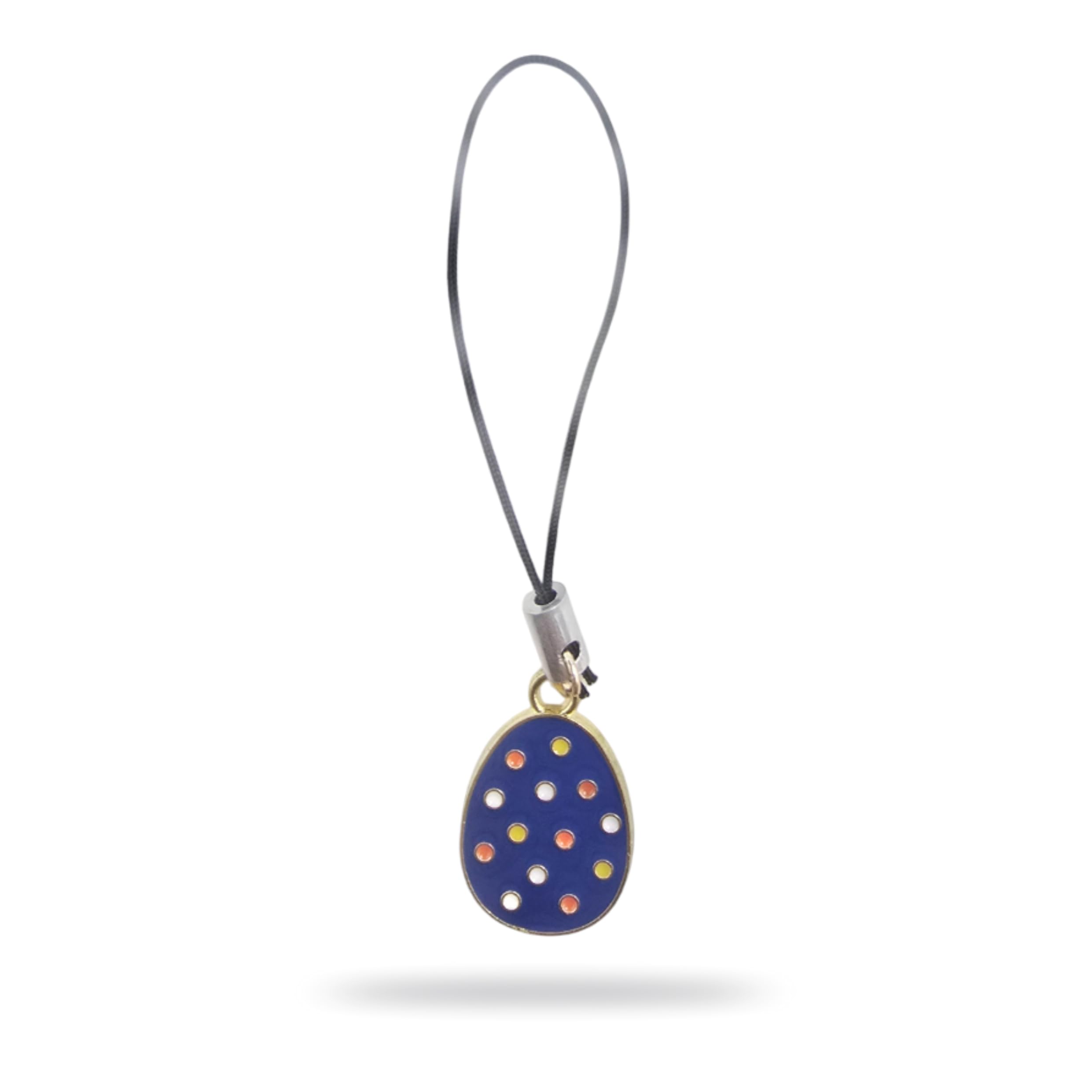 Angel Wings | Colourful Bunny Egg | Blue Easter Egg | Heart Design | Black Thread Phone Charms | Cute for girls | Hanging Keychain | Bracelet | Bag charms-image-31