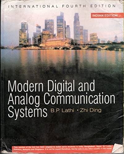 Modern Digital and Analog Communication Systems