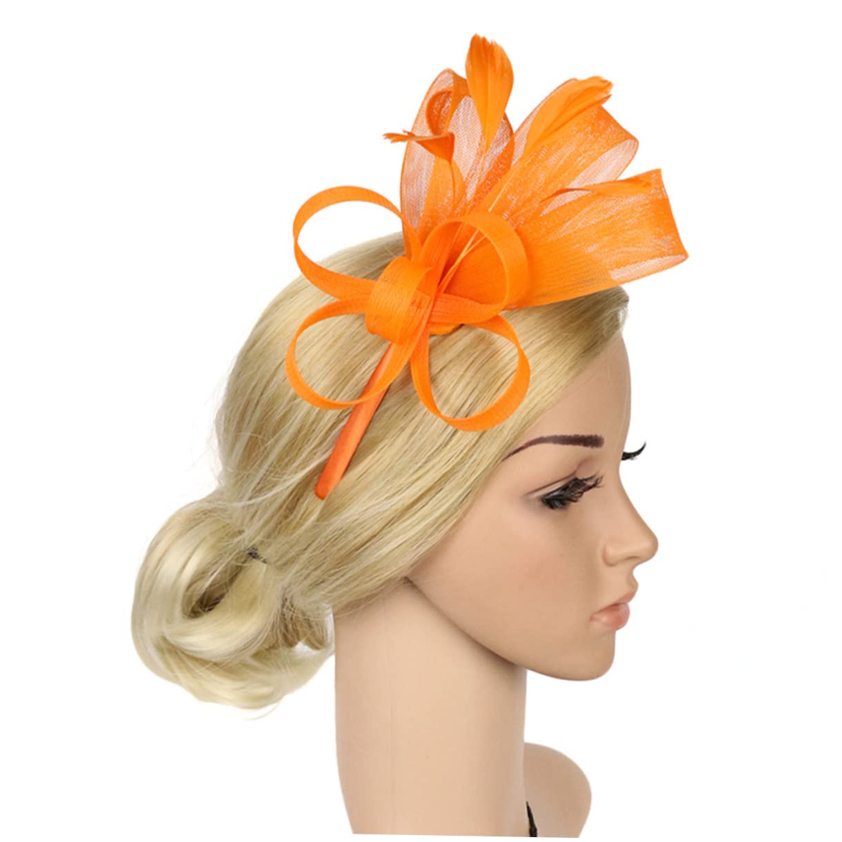 GALPADA 5pezzi Fascinator Elegante con Piume per Donne Cerchietto Decorativo per Feste e Tea Party Accessorio alla Moda per Cerimonie e Occasioni Speciali