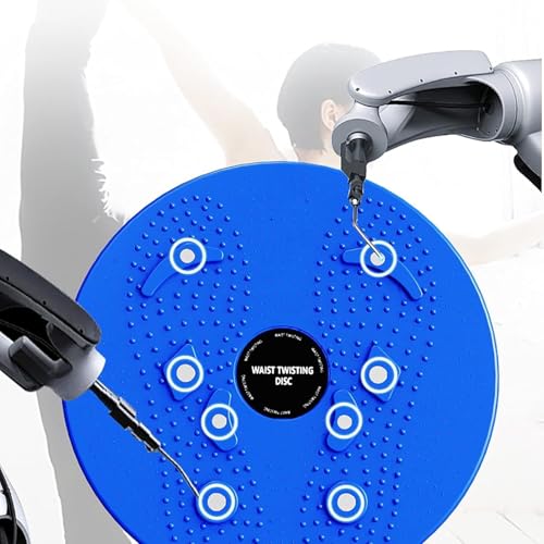 Image of LEAFED 2-in-1 Tummy Twister Exercise Machine for Men & Women | Slimming Waist & Belly Exercise Disc | Double-Sided Acupressure Reflexology Board with Magnets | Anti-Skid Twisting Disc for Home Workout & Weight Loss | Effective Twister Machine for Women's Belly Fat