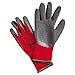 Memphis Gloves N9680XL Ninja Flex Latex-Coated-Palm Gloves, Nylon Shell, X-Large, Red/Gray