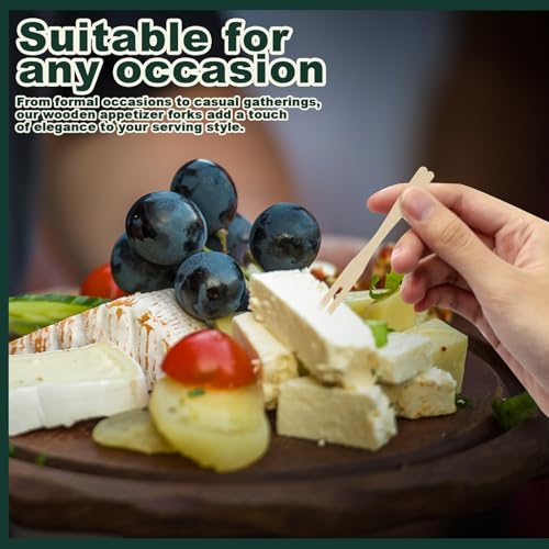 vivinin 400pcs garfos de aperitivo de 3,5 polegadas, mini garfos, mini garfos para aperitivos, garfo