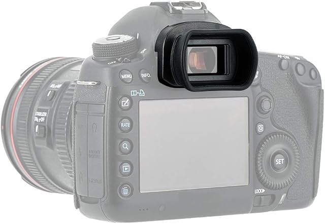PROfezzion okular z miękkiego silikonu, typ wydłużony, do aparatu Canon EOS 1DX, 1DXII, 1DsIII, 5Ds, 5DsR, 5DIII, 5DIV, 7DII zastępuje muszlę oczną Canon Eg. -