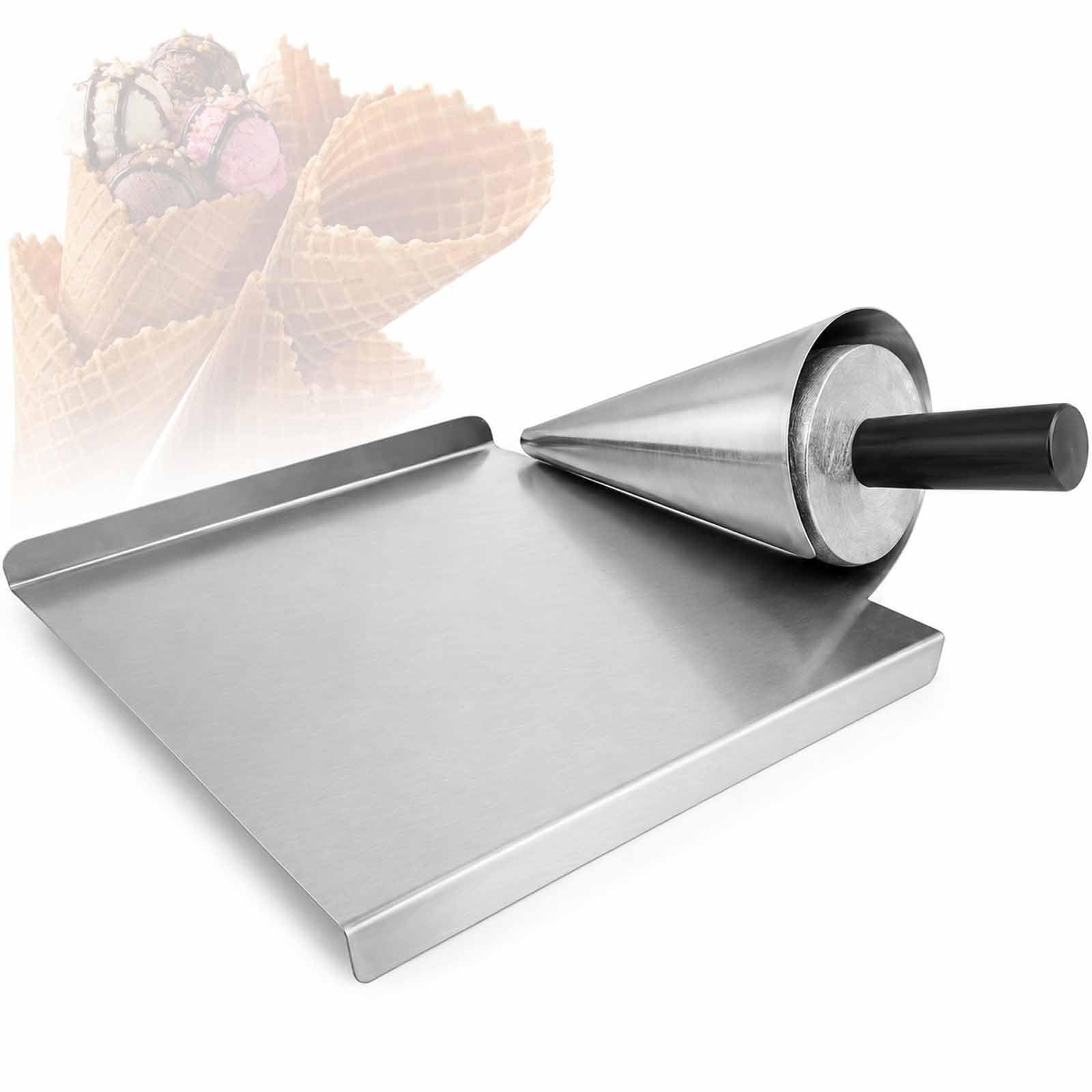 GCYXUC Ice Cream Waffle Cone Roller, Stainless Steel Waffle Cone Shaper Tool, Smooth Nonstick Surface, Waffle Cone Shaper Tool, For Restaurant, Home Kitchen, Bakeries