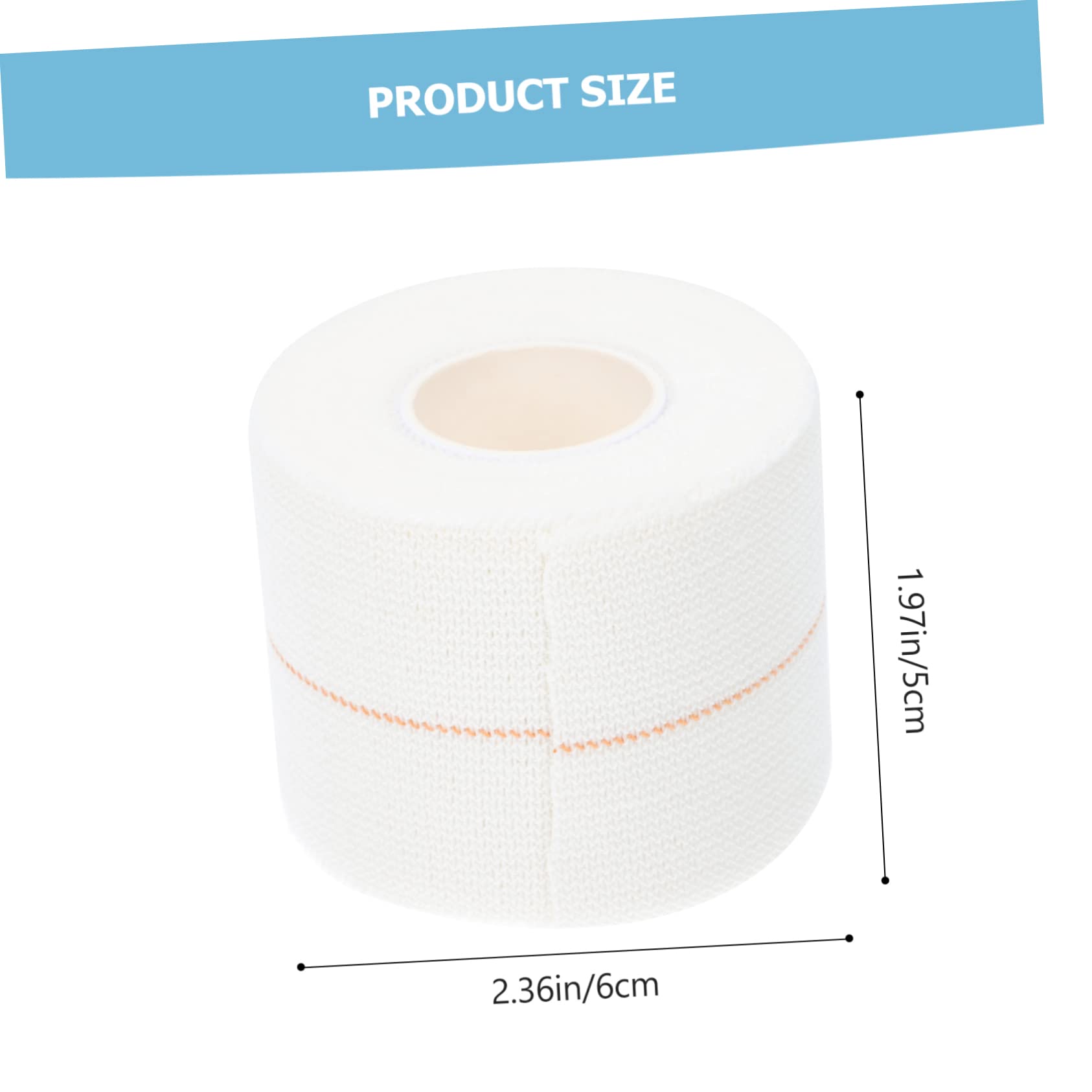 OSOLADY 1Roll First Aid Sports Tape Elastic Compression Bandage for Sprain Injuries Breathable Cotton Wrap for Postoperative Swelling Control and Bleeding Management