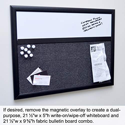 Ultimate Office Fabric Bulletin Board 24 X 18 Memo Board Plus, 3 Photo Frames And Jumbo Pushpins. Organize And Display Photos, Notes And Reminders. Ideal For Home, Office, Cubicles Or Classrooms #TOP4