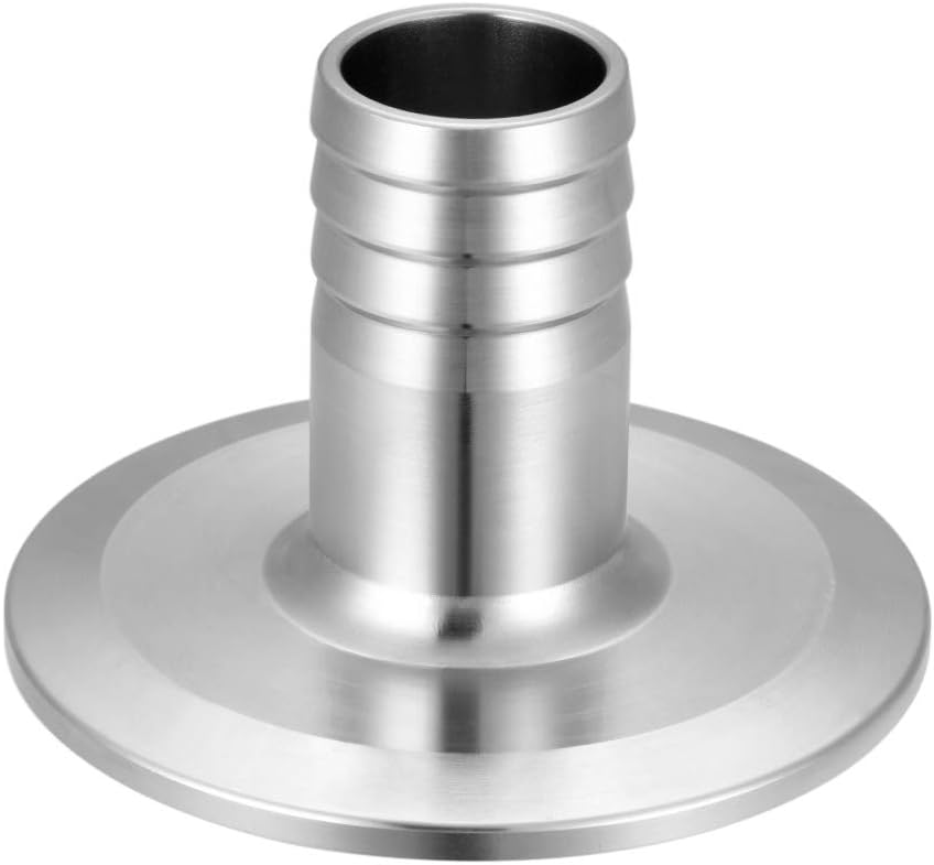 uxcell 304 Stainless Steel KF50 Flange to 25mm Rubber Hose Barb Adapter for Vacuum