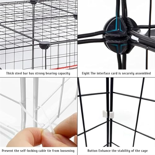 Canis para gatos, cercadinho para animais de estimação, caixa grande de 2/3/4/5 - gaiola para gatos