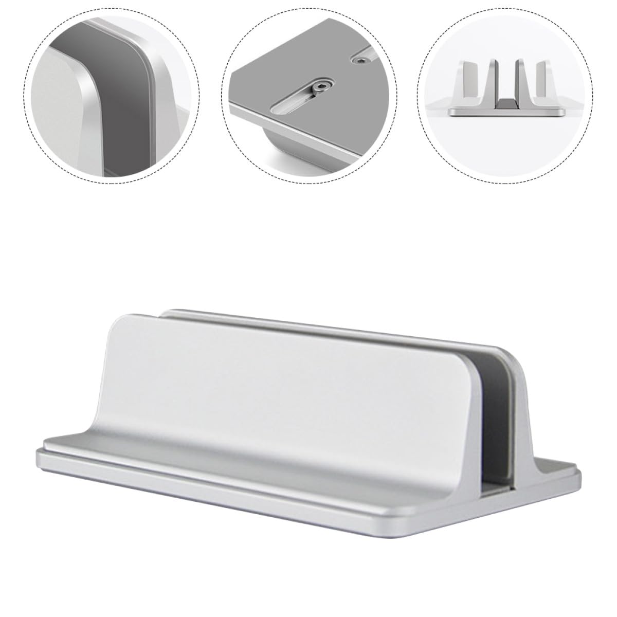 CALLARON Supporto Verticale per Laptop in Lega di Alluminio, Base per Laptop da Scrivania Leggera e Resistente, Dock Verticale per Tablet Stabile e Portatile, Accessorio per Computer