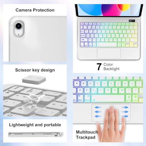 Image of Magic Keyboard Case for iPad 10th or 11th (A16, 2025) Generation,White