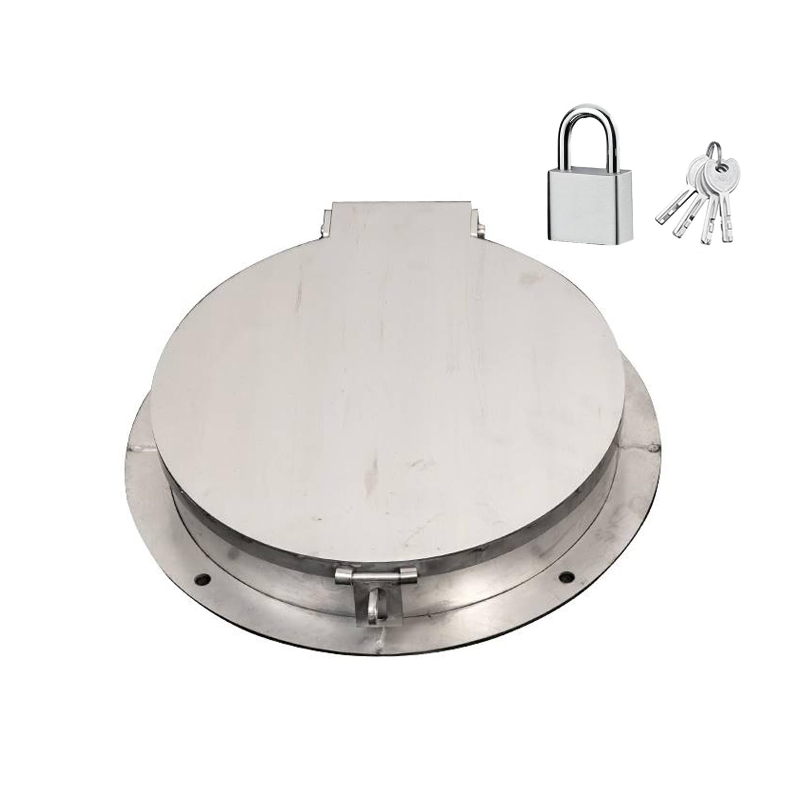 Bâche d'inspection ronde avec serrure et couvercle robuste extérieur