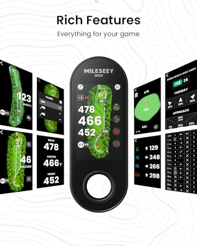 Image of MILESEEY GeneSonic Go Golf GPS Handheld with 43K+ Courses (No Subscription)
