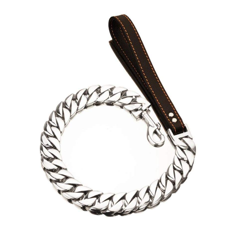 LYVQZPWLRPerros con Herramientas, Correa de adiestramiento for Perros de 32 mm, Cadena de Collar for Perro, Dorada, de Acero Inoxidable 316, for Bulldog y Pitbull, Cadena de adiestramiento for Perros
