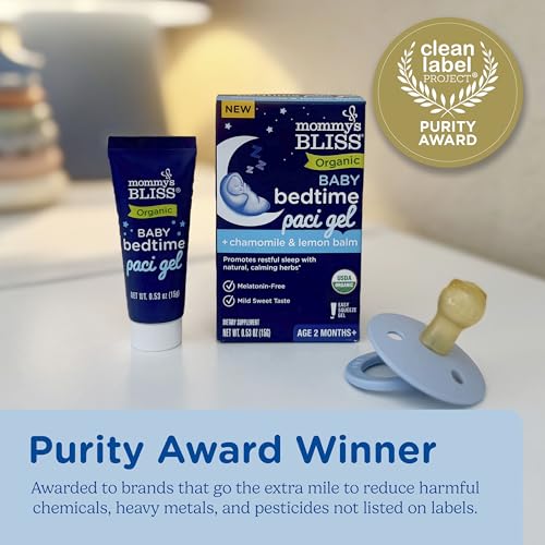 Mommy's Bliss Organic Baby Bedtime Paci Gel, Promotes Restful Sleep*, Melatonin Free, Age 2 Months+, 0.53 Fl Oz - Image 6