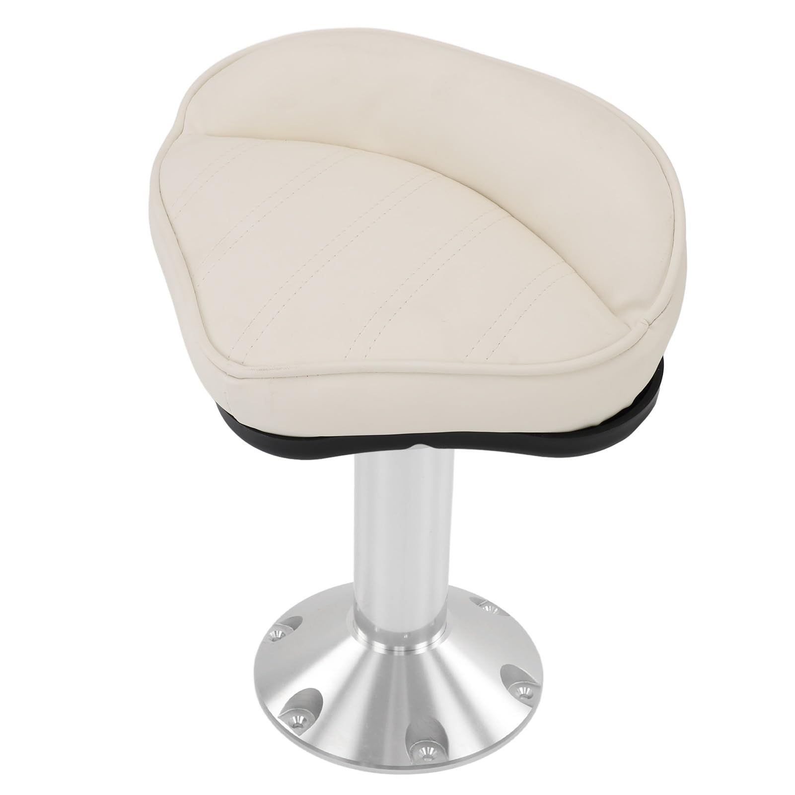 Asiento de Fundición de Pesca, Silla de Tope, Pro Lean con Cuero de PVC y Espuma de Memoria para Cubierta de Bote, Pontón, Barcos, Instalación Fácil con Tornillos