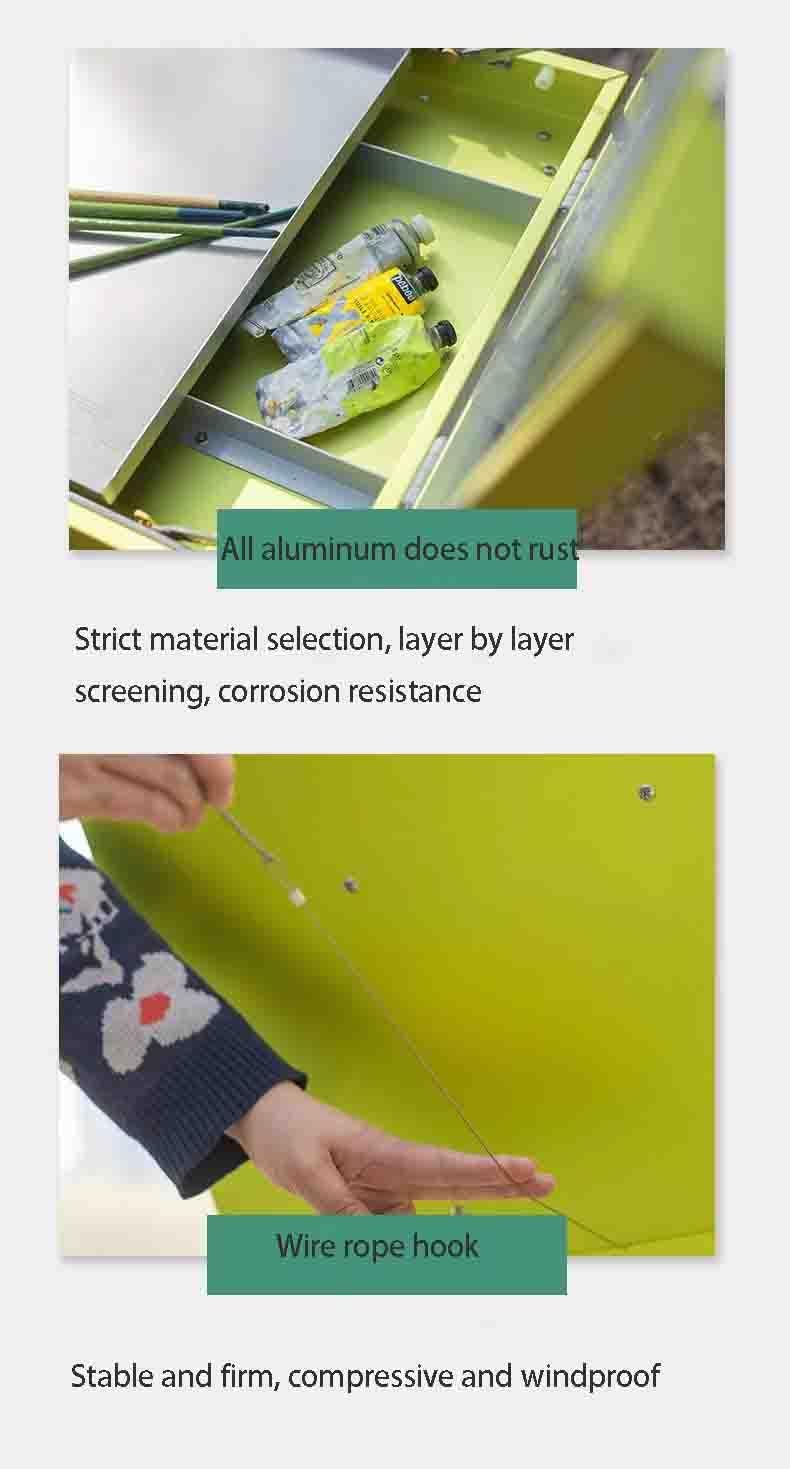 Multifunctional Aluminum Portable Oil Painting Box Sketch Bracket Portable Folding Adjustable Painting Box