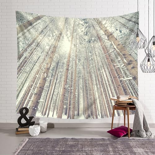 Tapisserie murale tissu forêt 150x150cm avec impression textile haute définition durable - 4