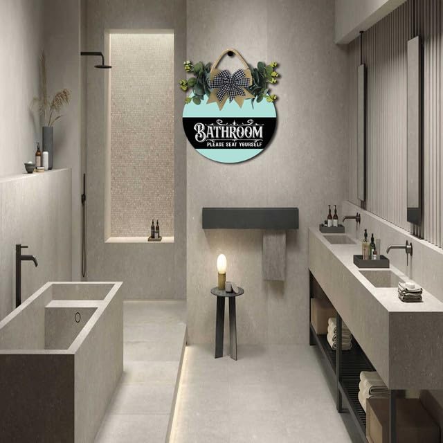 Cartello decorativo per mensola del bagno, pila di libri e cartelli