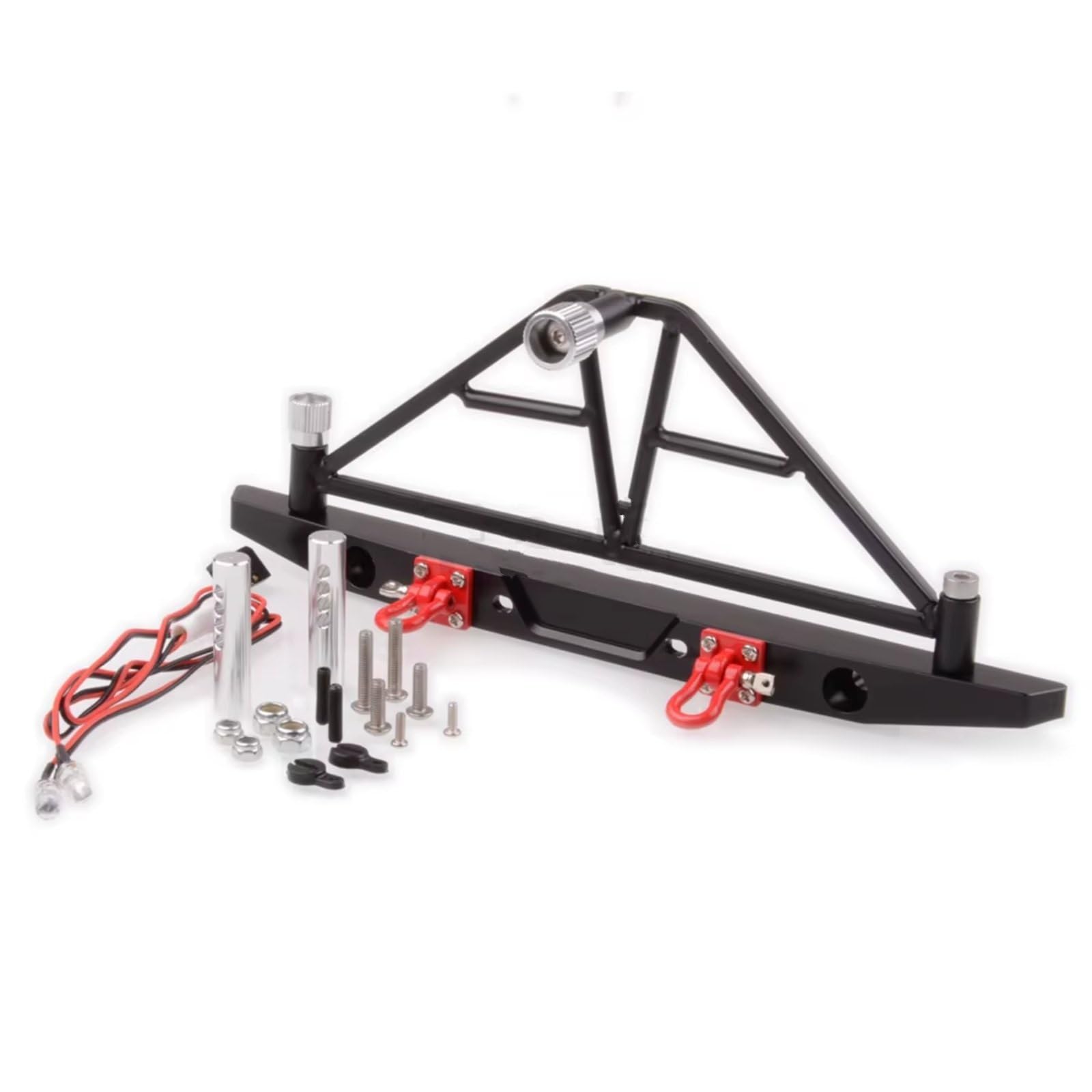 Accesorios RC para rutas off-road con parachoques metálico 4