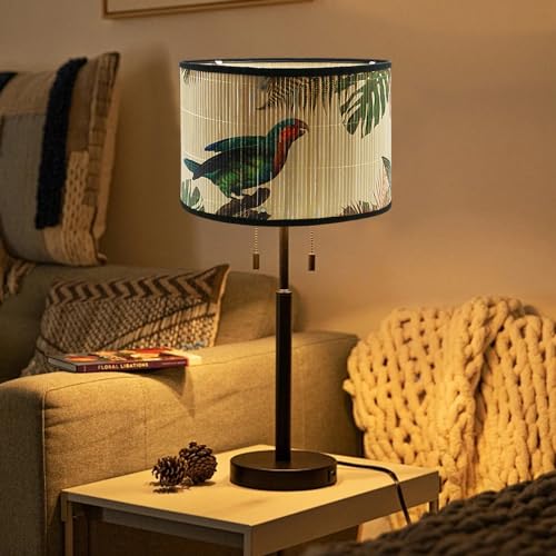 Crapyt WANQ1569 Lamp Shade Drum Lamp Shade 11.81 Inch×7.87 Inch Birds Pattern Chandelier Lamp Cover thumb #4